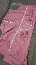 Load image into Gallery viewer, Light rose plain prayer dress
