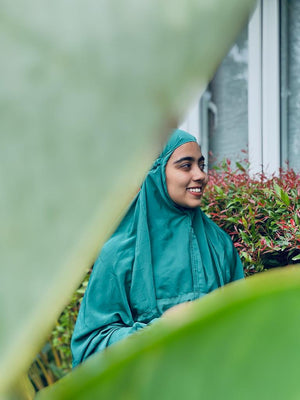 نَبات : Foliage Luxe Solid Prayer Dress