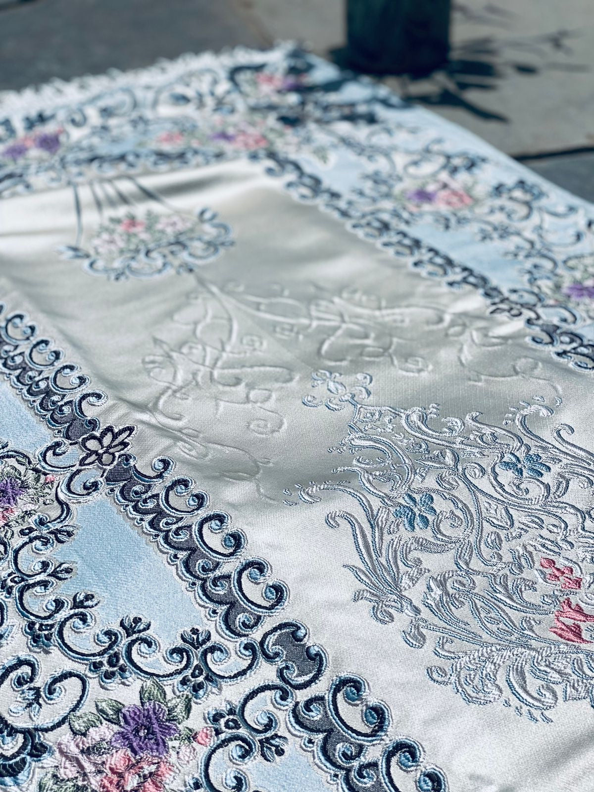 Powder Blue Firdaus Premium Prayer Mat