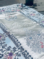 Load image into Gallery viewer, Powder Blue Firdaus Premium Prayer Mat
