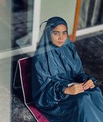 Load image into Gallery viewer, السماوات : Dark Sky Luxe Solid Prayer Dress
