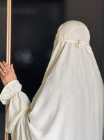 Load image into Gallery viewer, Pastel yellow luxe solid prayer dress
