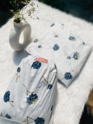 Soft Sapphire Cotton Prayer Dress