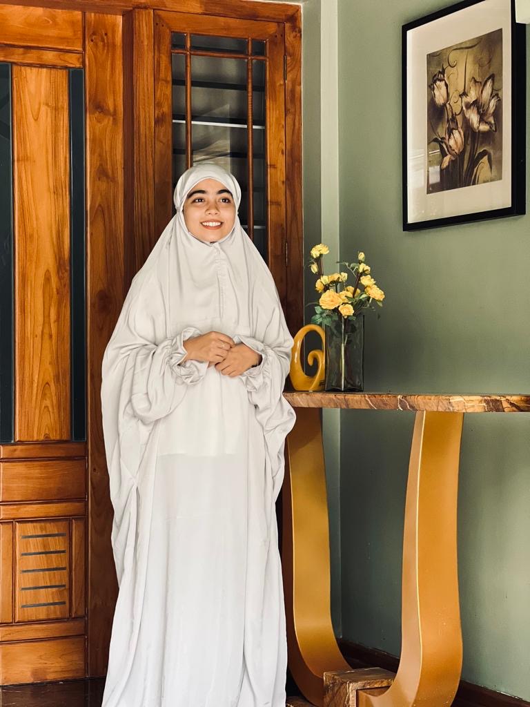 رماد - AshStone Luxe Solid Prayer Dress