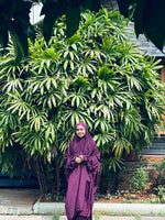 Load image into Gallery viewer, البرقوق Plum Luxe Solid Prayer Dress
