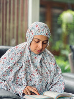 Load image into Gallery viewer, Azure Cotton Prayer Dress
