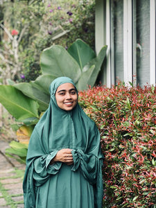 نَبات : Foliage Luxe Solid Prayer Dress