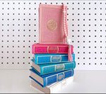 Load image into Gallery viewer, Leather Embossed Mini Rainbow Quran
