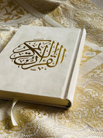 Load image into Gallery viewer, Ivory velvet quran
