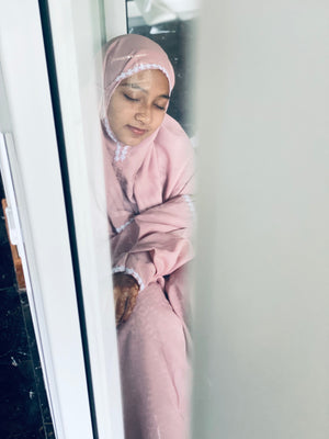 BLUSH PASTEL PRAYER DRESSING