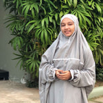 Load image into Gallery viewer, GREY PASTEL PRAYER DRESS
