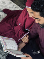 Load image into Gallery viewer, BOLD MAROON PRAYER DRESS
