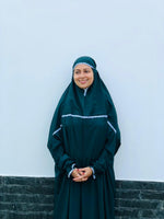 Load image into Gallery viewer, BOLD BOTTLE GREEN PRAYER DRESS
