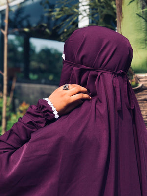 BOLD PLUM PRAYER DRESS
