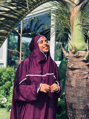 BOLD PLUM PRAYER DRESS