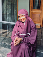 Load image into Gallery viewer, BOLD PLUM PRAYER DRESS
