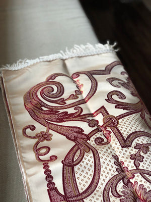 Maroon Spiral Prayer Mat