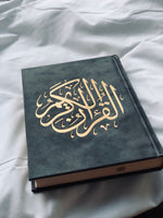 Load image into Gallery viewer, Grey Velvet Quran
