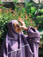 Load image into Gallery viewer, Bold Purple Prayer Dress
