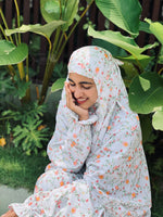 Load image into Gallery viewer, Nosheen White Florals Prayer Dress
