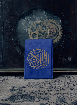 Ink Blue Velvet Quran
