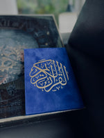 Load image into Gallery viewer, Ink Blue Velvet Quran
