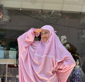 Salmon Pink Prayer Dress
