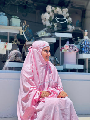 Salmon Pink Prayer Dress