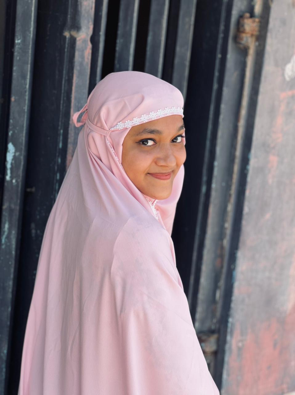 Salmon Pink Prayer Dress