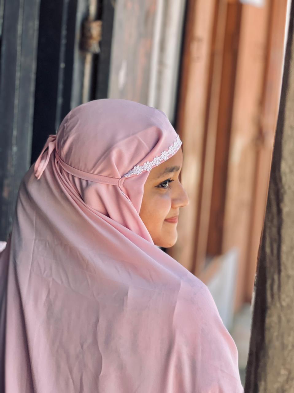 Salmon Pink Prayer Dress