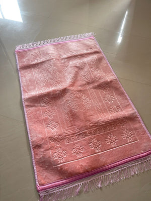 Velvet Foam Prayer Mat - Pink