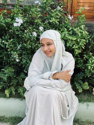 PEARL GREY PASTEL PRAYER DRESS