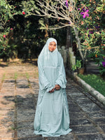 Load image into Gallery viewer, Sky Blue Pastel Prayer Dress
