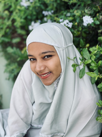 Load image into Gallery viewer, PEARL GREY PASTEL PRAYER DRESS
